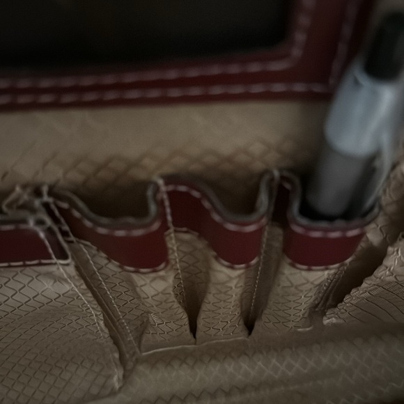 Red Brief Case Stylish Purse - Picture 3 of 4